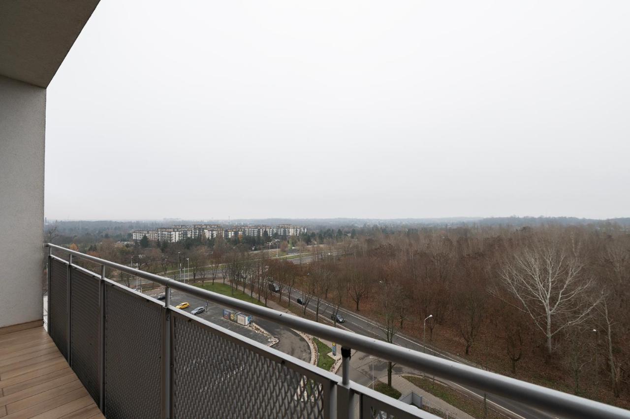 Penthouse With A View Of Lodz & Free Parking Apartment Exterior photo